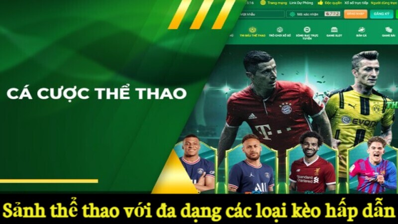 Thể Thao TK88 đa dạng các loại kèo